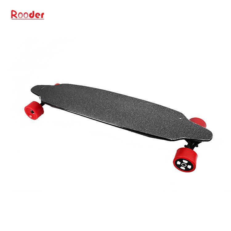 electric skateboard 4 wheel r801 with remote control 36v lithium battery black color Featured Image