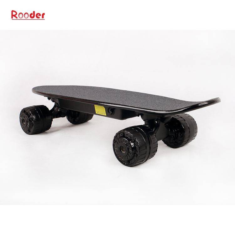 Amazon hot sell China Rooder brand four-wheel street electric skateboard r802 best off road mini cruiser skateboard with wireless bluetooth remote control