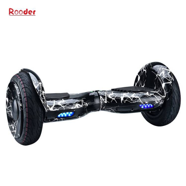 Rooder 10 inch 2 wheel hoverboard supplier Segway hover board balance wheel r807h with bluetooth led light samsung battery