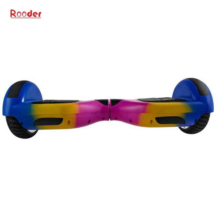 Rooder 6.5 inch two wheel self balancing scooter r8 with chrome graffiti camouflage black white red green blue gold