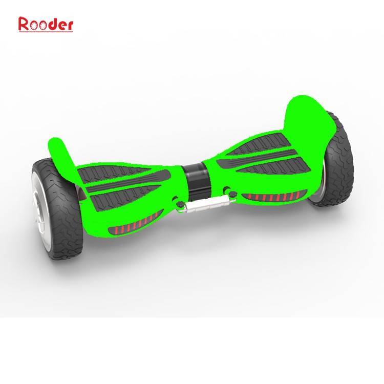 Rooder all terrain off road rover hoverboard r808 with removable samsung battery dual bluetooth speaker