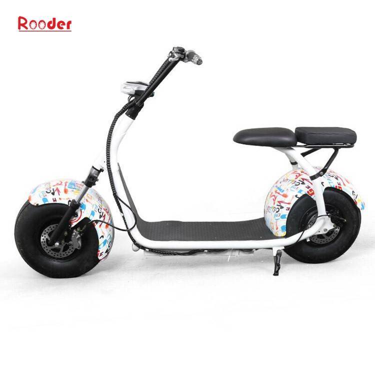 rueda de grasa Rooder Harley scooter eléctrico moto grande rueda con R804 motocicleta motor sin escobillas para adultos