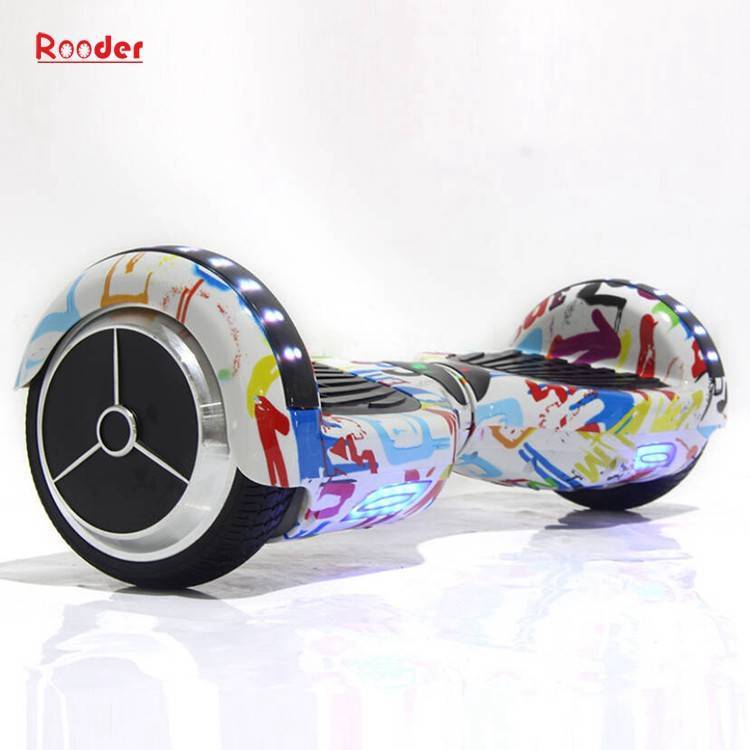 hoverboard 6.5 inch 2 wheel self balancing electric scooter r8 with upper led lamp samsung battery from Rooder Technology LTD