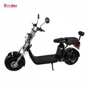 2 çıkarılabilir batareya ilə elektrik scooter Rooder r804r citycoco EEC