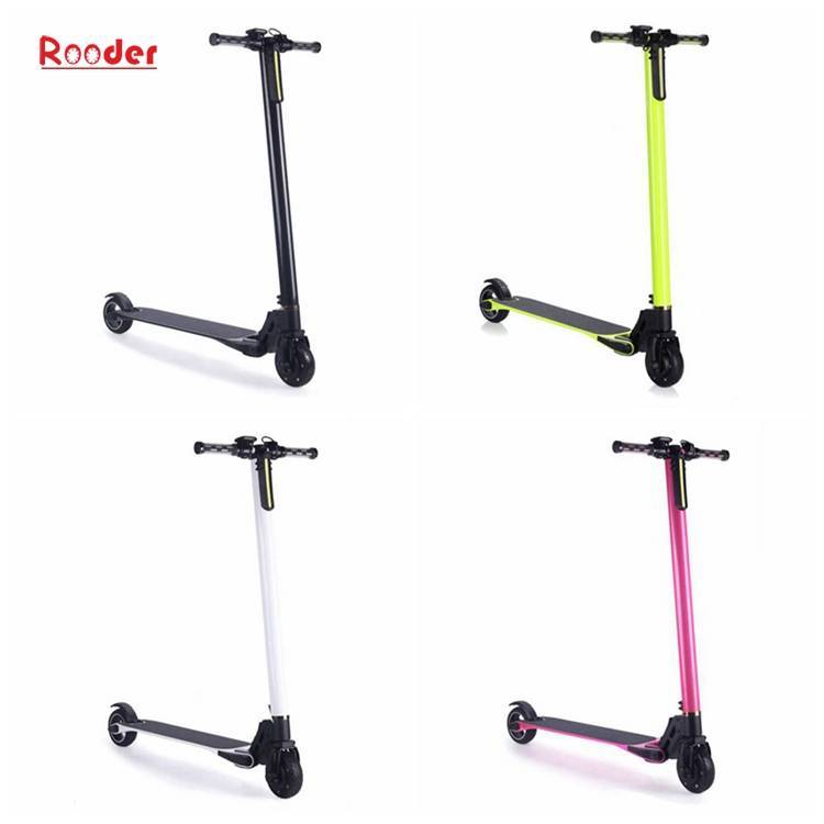Rooder ເສັ້ນໄຍກາກບອນ scooter ໄຟຟ້າການ lightest ເຕະ escooter R803