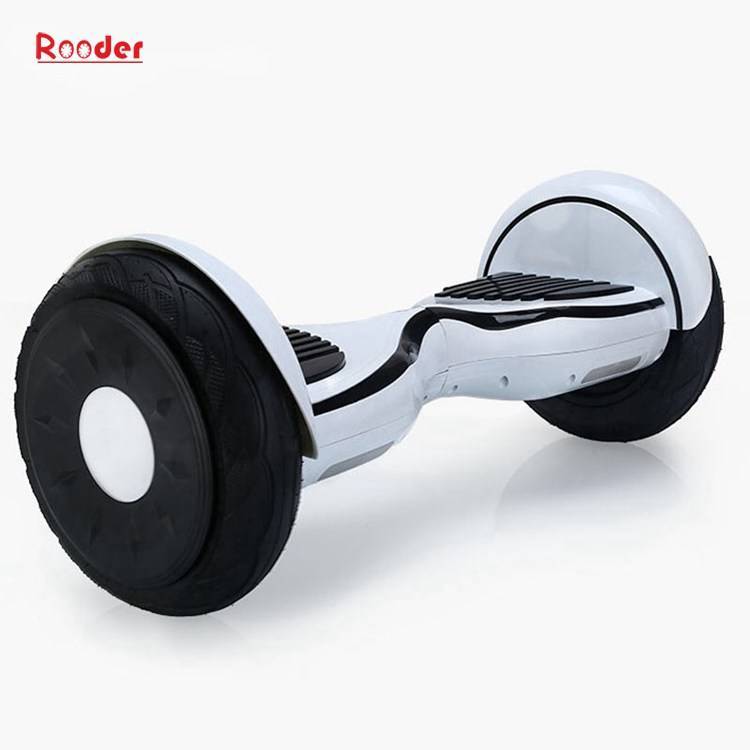 Rooder 10 դյույմ 2 անիվ hoverboard մատակարարն Segway Հովեր տախտակ հաշվեկշիռը Առջեւի r807h, Bluetooth LED թեթեւ samsung մարտկոցը
