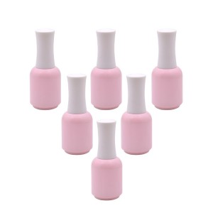 10ml UV gel polish bottle with pink color coating