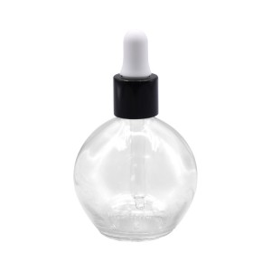 75ml Empty Ball Shape Serum Essence Oil Dropper Glass Bottle