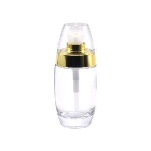 Empty Lotion Bottle with Pump Cosmetics Glass Packaging Wholesale