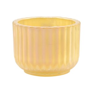 empty glass candle jar customzied color coating jar