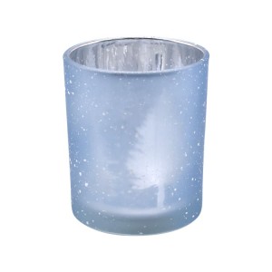 electroplated coating customized empty glass candle jar
