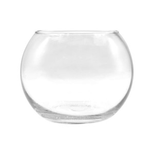 Glass With Handle - Clear Ball Shape Empty Glass Candle Jar Candle Container  – Rowell