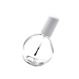 75ml clear nail polish bottles glass ball shape