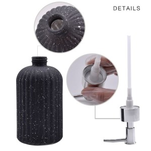 Empty Pump Glass Bottle for Shampoo Shower Gel Hand Soap Sanitizer