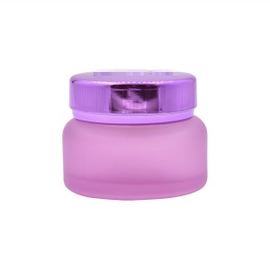 wholesale high quality face cream cosmetic containers glass jar with lid