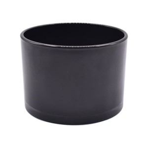 Wholesale Empty Candle jar black glass candle holder candle container
