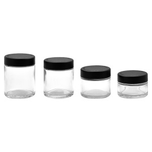 1oz 2oz 3oz 4oz Jar Glass Jar with Child-Proof Lid Wholesale