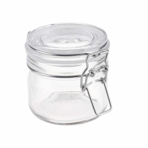 high quality transparent 7oz storage airtight glass jar
