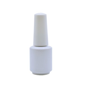 8ml cylinder shape empty nail polish bottle glass