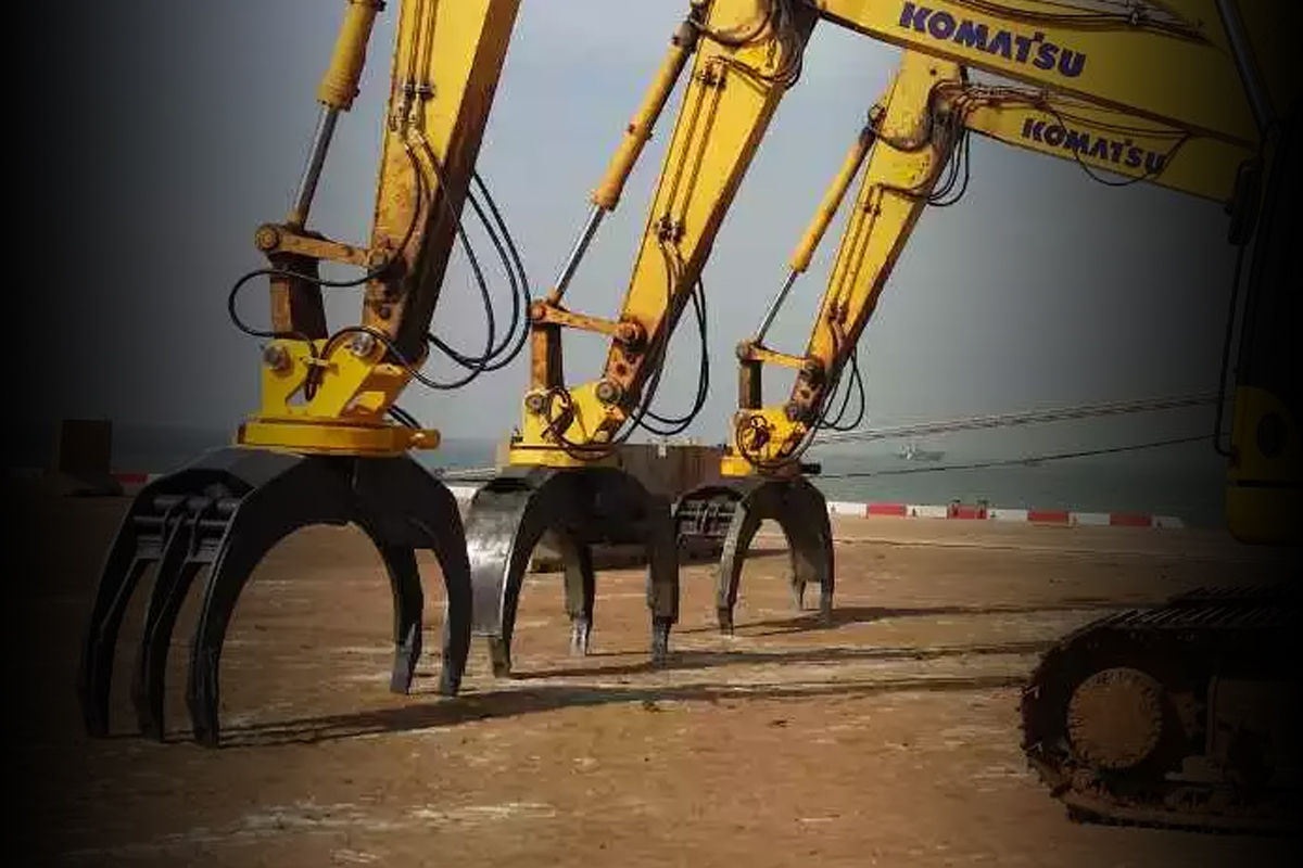 RSBM ሁለት መጠኖች (አይነቶች) Excavator የሚሽከረከር Grapple