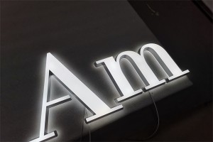 Large 3d channel acrylic letters outdoor hotel store logo led illuminated signage letras