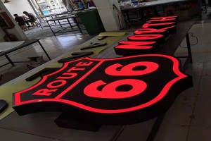 Custom outdoor store logo sign business retail shop signboard 3d led signage name light for led acrylic company logo