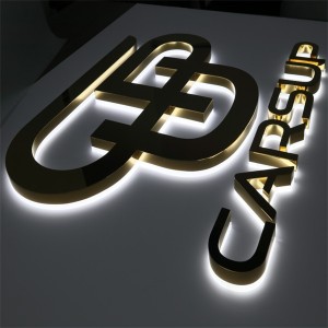 sign manufacturing company custom metal letter illuminated logo sign 3d office signs backlit letters for wall