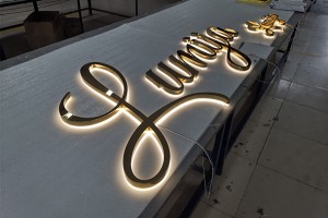 Electronic+Signs Backlit Sign Factory Supplier Stainless Steel LED Letters