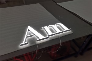 High quality sign maker acrylic letras led illuminated 3d outdoor building channel sign letters