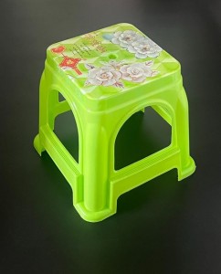 China Manufacturer Floral Pattern In Mold Label For Plastic Stool