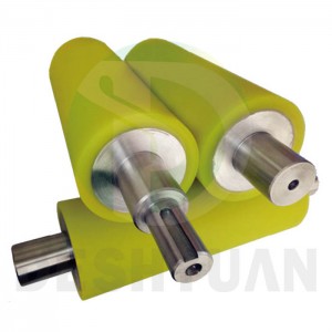 Roller rubber coating film press rubber wheel rollers