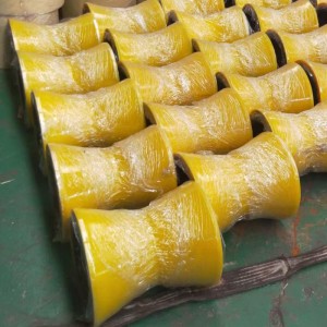 PU Coated rubber roller CONE TYPE pipe rollers