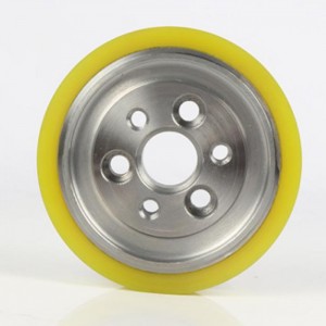 PU or polyurethane wheels with 6 holes