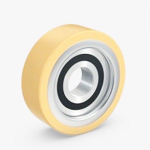 Polyurethane Guide Wheels PU rubber Wheels rubber rollers with bearings