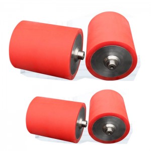 Printing and dyeing printing dust pu rubber roller machinery industrial rubber roller