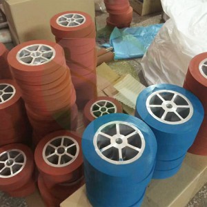 silicone roller rubber wheel Heat-Resistance silica gel wheel for sales