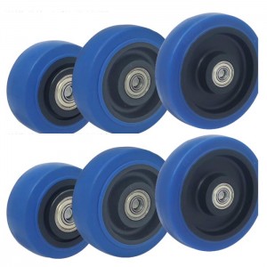Factory direct sale 3 inch 4 inch 5 inch elastic rubber wheel