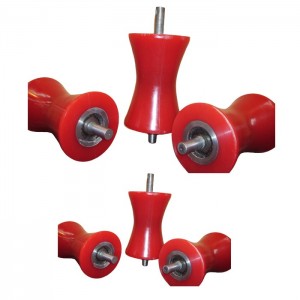 industrial pipe rollers PU polyurethane rubber roller