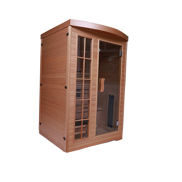 Hemlock farin frared 4 person solid wood cabin stream sauna room