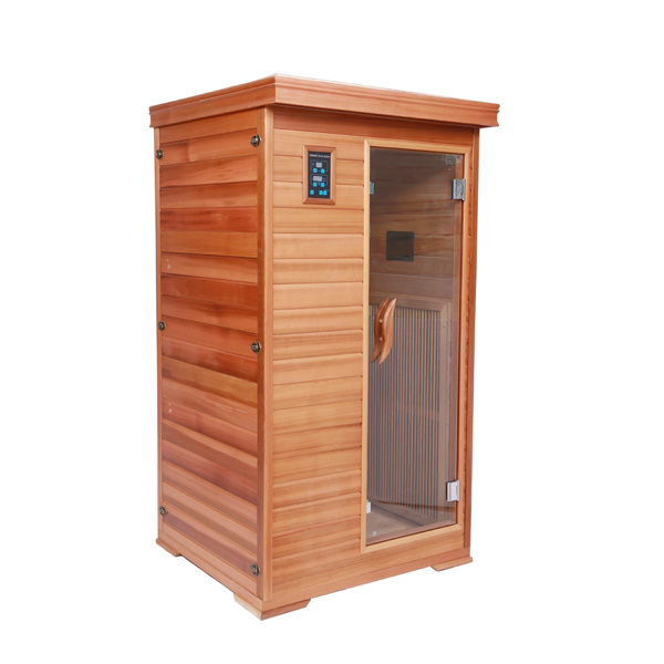 Solid wooden 1 person/one person portable dry sauna room indoor,indoor steam sauna room made in china
