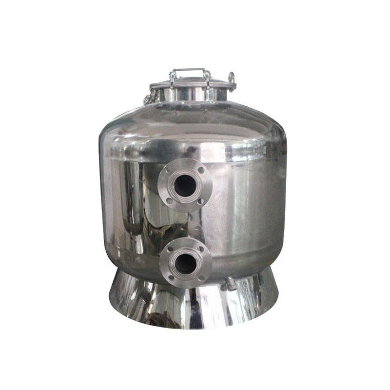 Small size stainless steel swimming pool water sand filter price for water treatment plant
