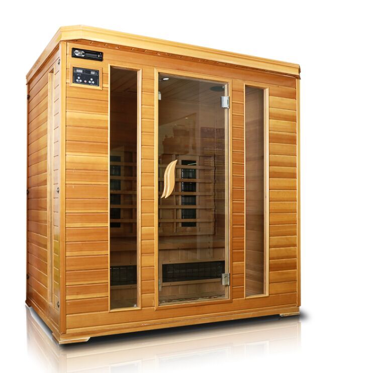 Factory supply solid wooden dry sauna dry steam farin frared steam sauna cabin room made in china