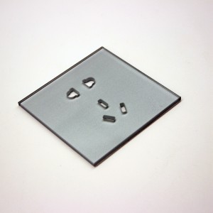 3mm Socket Glass Panel for Smart Home Controller