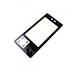 8inch Black Printed Gorilla Glass for Facial Recognition Reader
