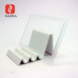 4 mm fyrkantigt sikte Steg härdat glas för LED-belysningsskydd