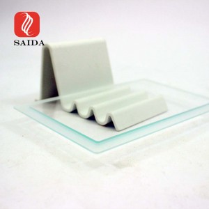 4mm Square Sight Step Tempered Glass for LED Lighting Cover