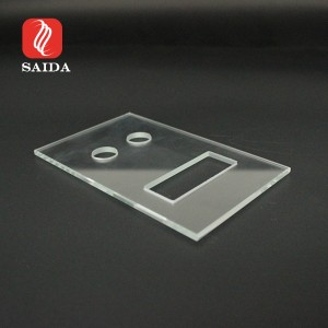 3mm Crystal Clear Socket Toughened Glass Panel