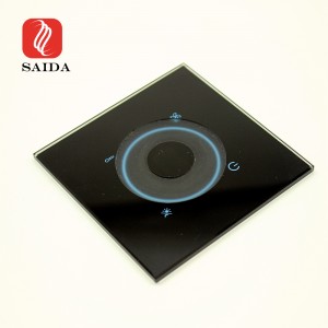3mm Wall Crystal Clear Switch Glass Tempered with Milling Slot