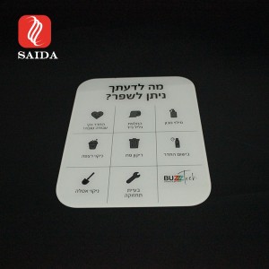 UV Resistant White 2mm Touchpad Ufiufi tioata mo Lipoti masini