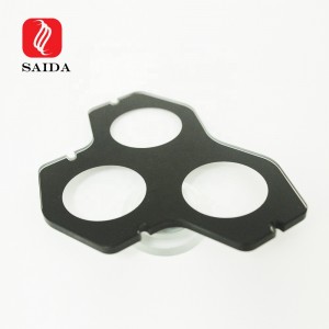 3 mm Irregular Safety Black Printed Glass för Outood LED-belysning